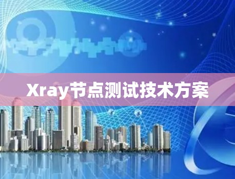 Xray节点测试技术方案 Xray节点测试技术方案