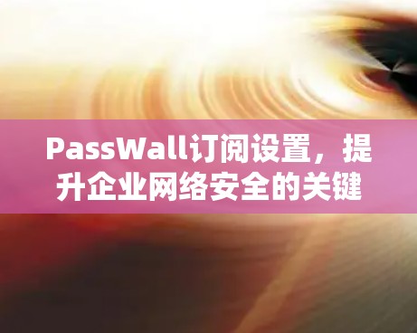 PassWall订阅设置,提升企业网络安全的关键配置 PassWall订阅设置,提升企业网络安全的关键配置