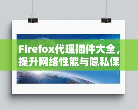 Firefox代理插件大全，提升网络性能与隐私保护