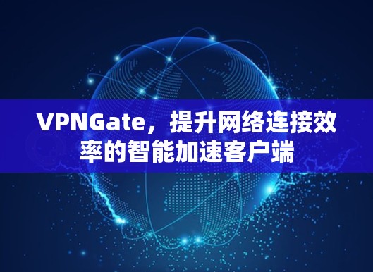 VPNGate，提升网络连接效率的智能加速客户端