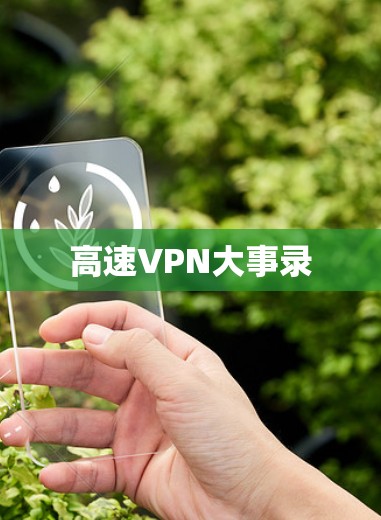 高速VPN大事录