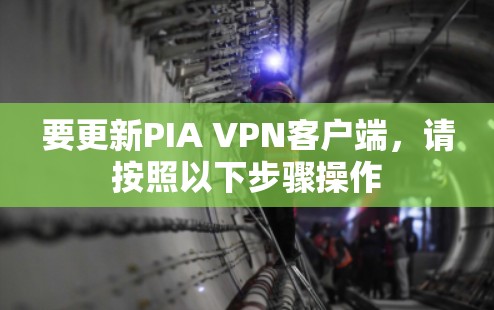 要更新PIA VPN客户端，请按照以下步骤操作
